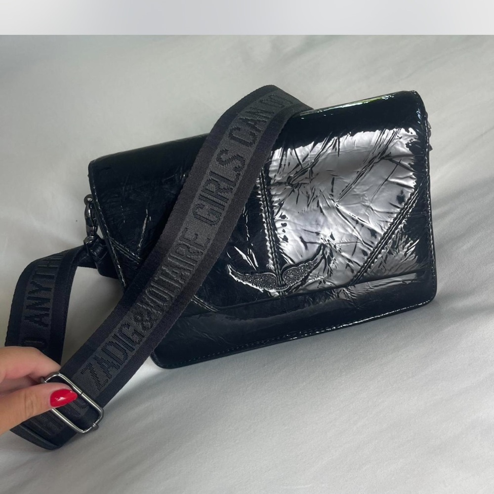 Black and Silver Crossbody Bag Zadig and Voltaire